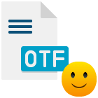 icon depicting an OTF filetype