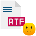 icon depicting an RTF filetype