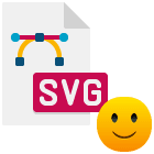 icon depicting an SVG filetype