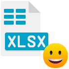 icon depicting an .XLSX filetype