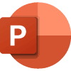 Microsoft PowerPoint colour icon