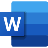 Microsoft Word colour icon