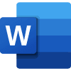 Microsoft Word colour icon