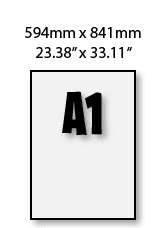 A1 representative image giving dimensions